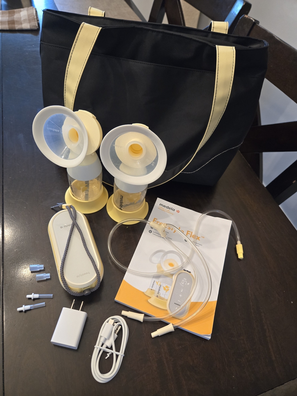 Medela Freestyle Flex Double Electric Breast Pump - Black & Yellow